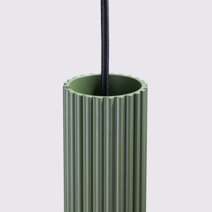 Lampadario a sospensione con filo KARBON 1xGU10/10W/230V verde