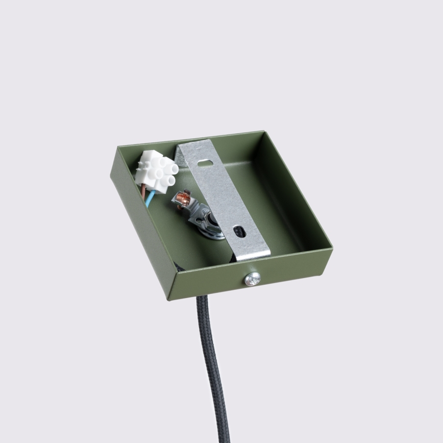 Lampadario a sospensione con filo KARBON 1xGU10/10W/230V verde