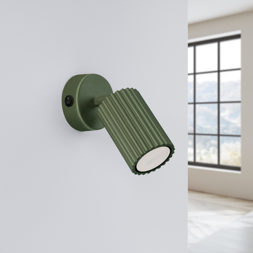 Faretto da parete KARBON 1xGU10/10W/230V verde