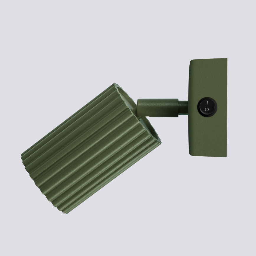 Faretto da parete KARBON 1xGU10/10W/230V verde