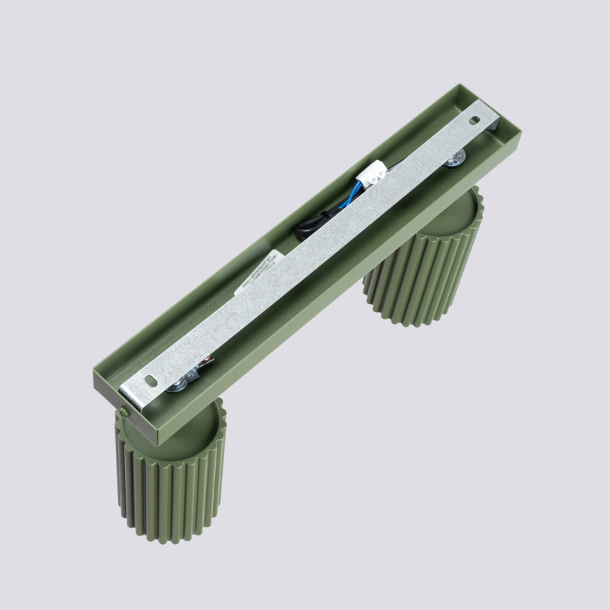 Faretto KARBON 2xGU10/10W/230V verde