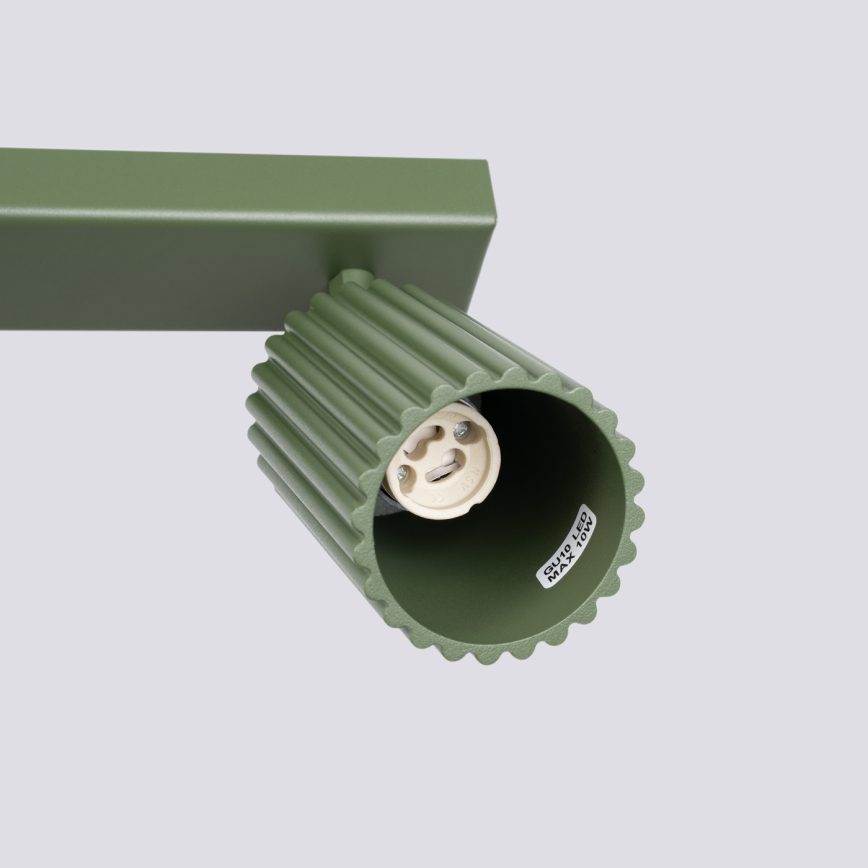 Faretto KARBON 3xGU10/10W/230V verde
