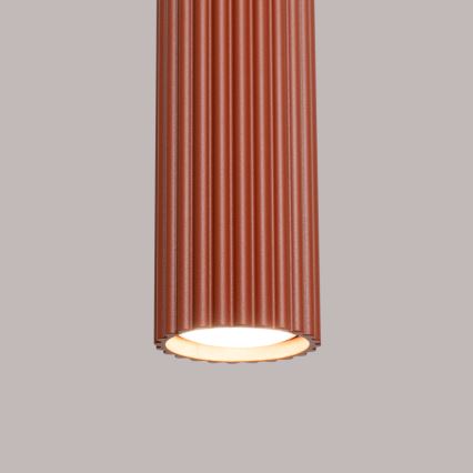 Lampadario a sospensione con filo KARBON 1xGU10/10W/230V rosso