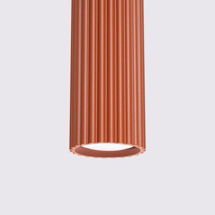 Lampadario a sospensione con filo KARBON 1xGU10/10W/230V rosso