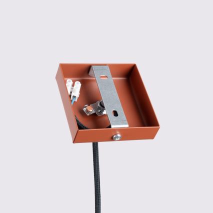 Lampadario a sospensione con filo KARBON 1xGU10/10W/230V rosso