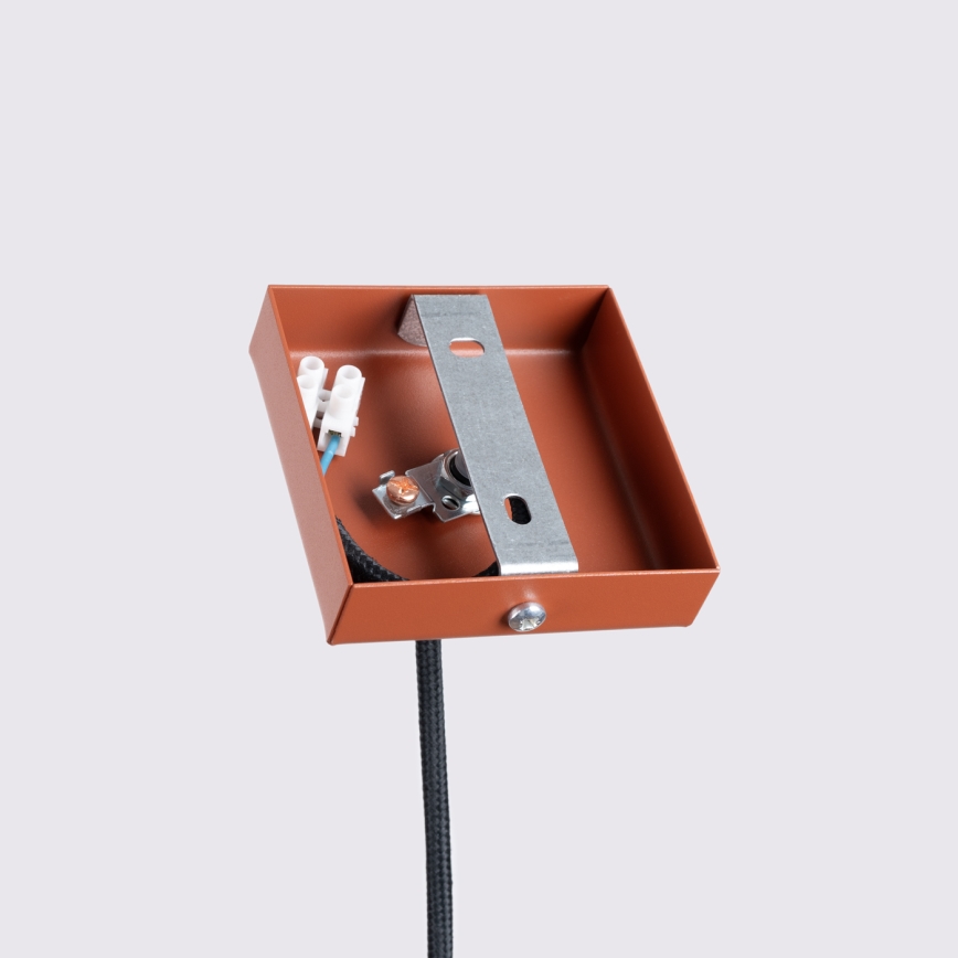 Lampadario a sospensione con filo KARBON 1xGU10/10W/230V rosso