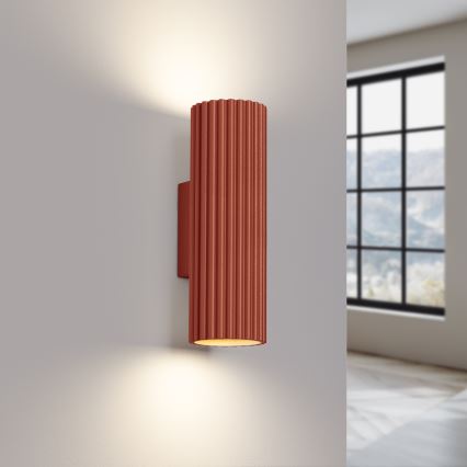 Applique KARBON 2xGU10/10W/230V rosso