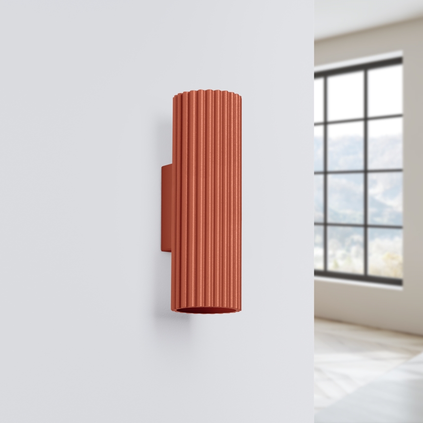 Applique KARBON 2xGU10/10W/230V rosso