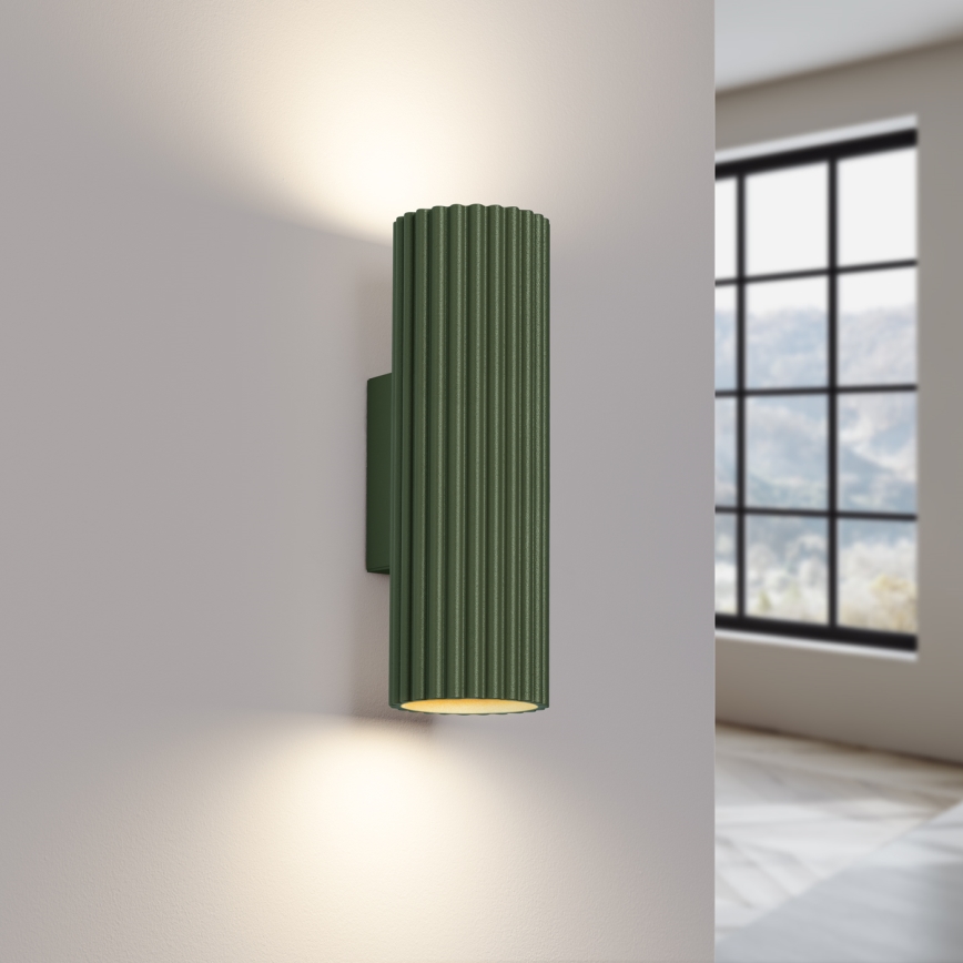 Applique KARBON 2xGU10/10W/230V verde