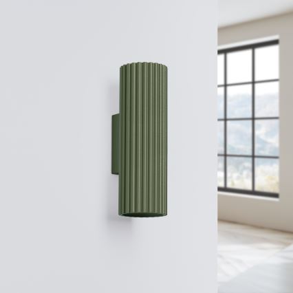 Applique KARBON 2xGU10/10W/230V verde