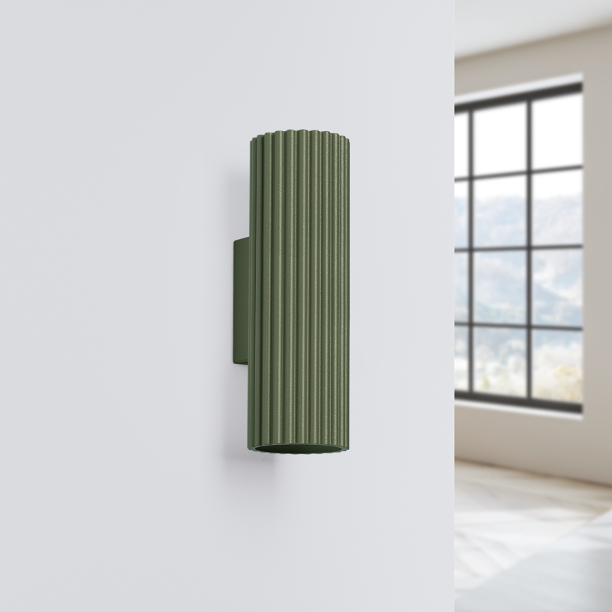 Applique KARBON 2xGU10/10W/230V verde