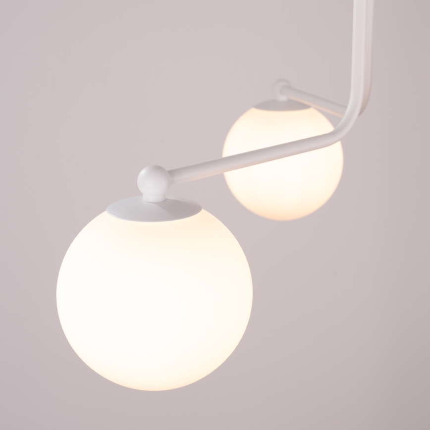 Lampadario a sospensione con supporto rigido ASTRAL 3xG9/8W/230V bianco