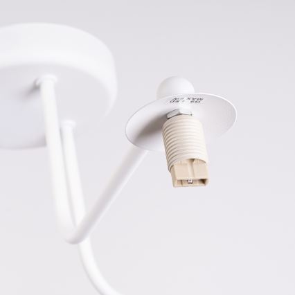 Lampadario a sospensione con supporto rigido ASTRAL 3xG9/8W/230V bianco