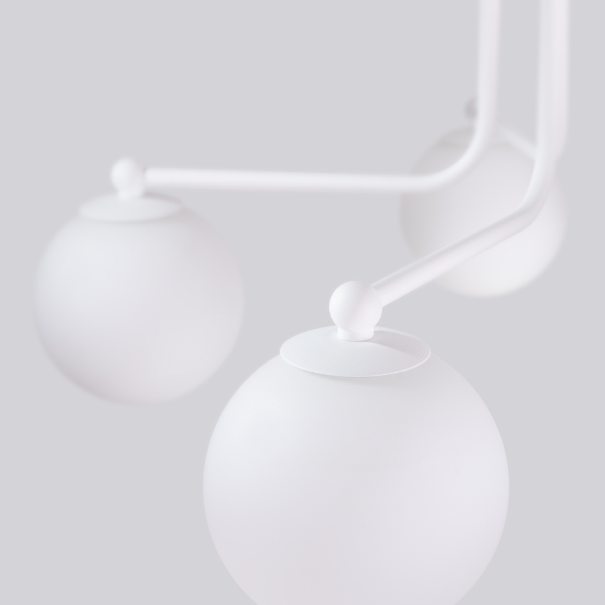 Lampadario a sospensione con supporto rigido ASTRAL 5xG9/8W/230V bianco