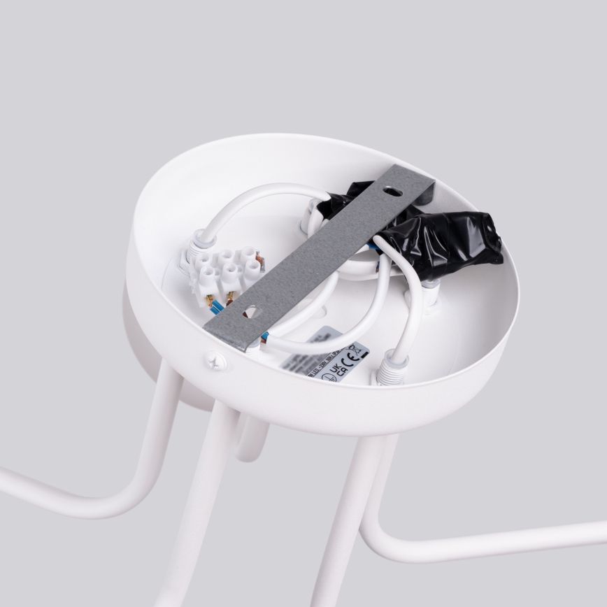 Lampadario a sospensione con supporto rigido ASTRAL 5xG9/8W/230V bianco
