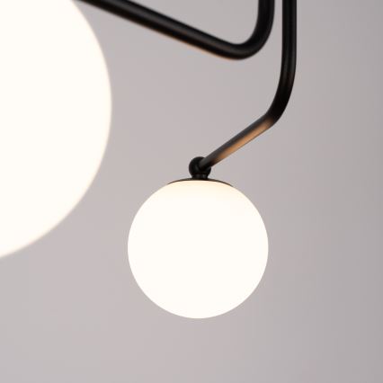 Lampadario a sospensione con supporto rigido ASTRAL 3xG9/8W/230V nero