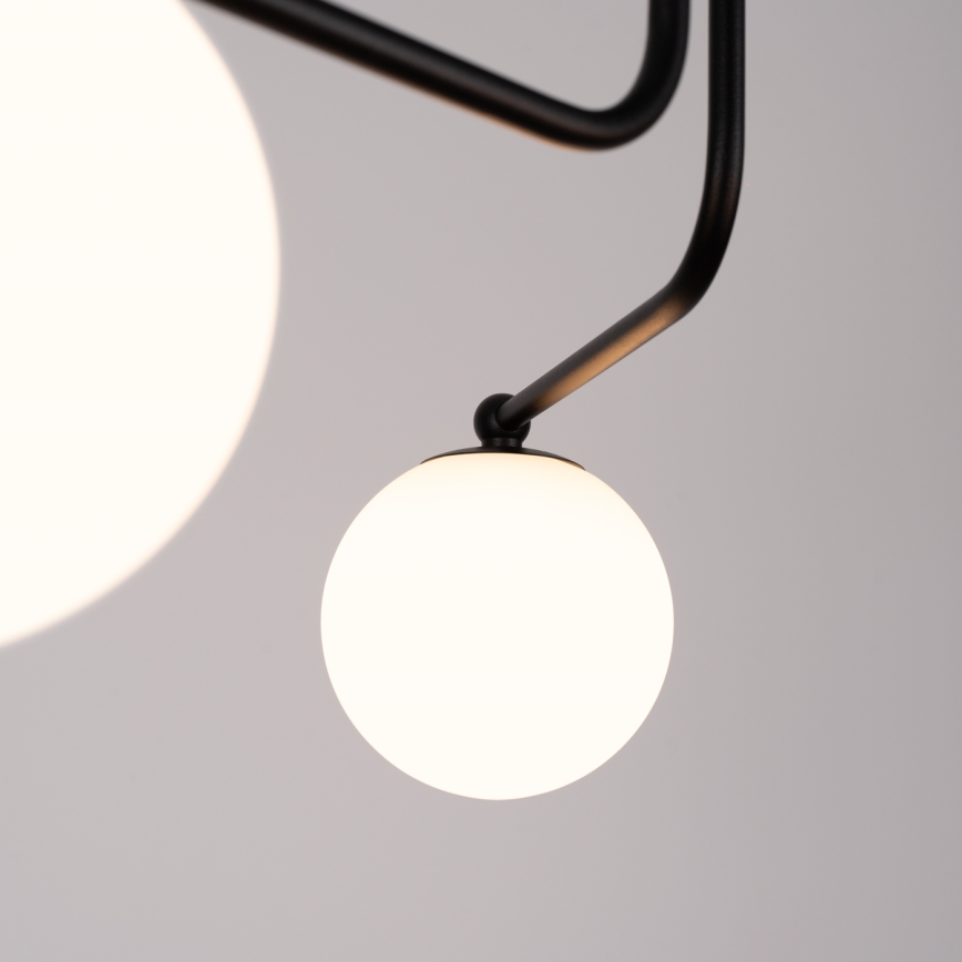 Lampadario a sospensione con supporto rigido ASTRAL 3xG9/8W/230V nero