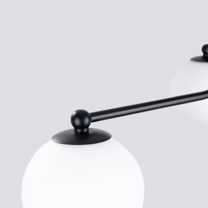 Lampadario a sospensione con supporto rigido ASTRAL 3xG9/8W/230V nero