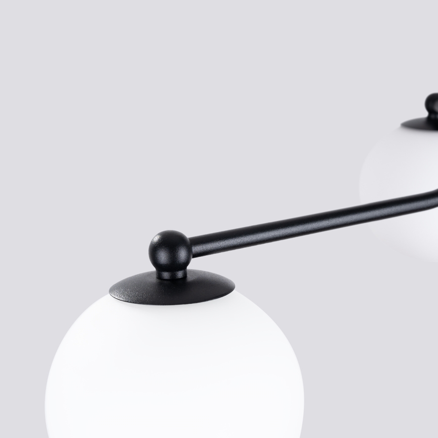 Lampadario a sospensione con supporto rigido ASTRAL 3xG9/8W/230V nero