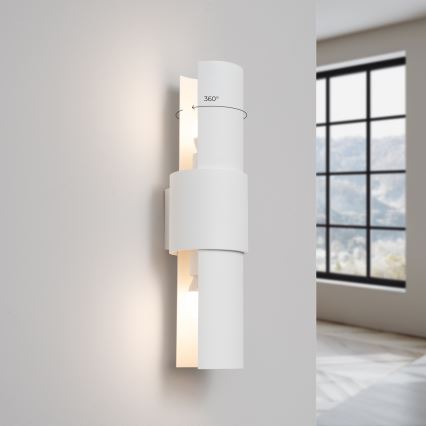 Applique FLASH 2xE27/15W/230V bianco