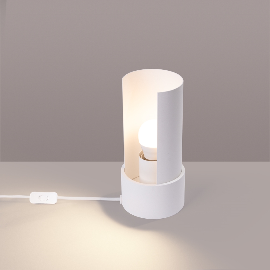 Lampada da tavolo FLASH 1xE27/15W/230V bianco