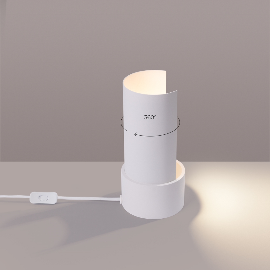Lampada da tavolo FLASH 1xE27/15W/230V bianco
