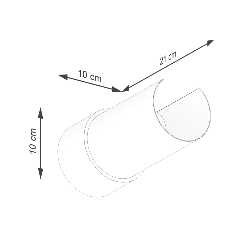 Applique FLASH 1xE27/15W/230V bianco