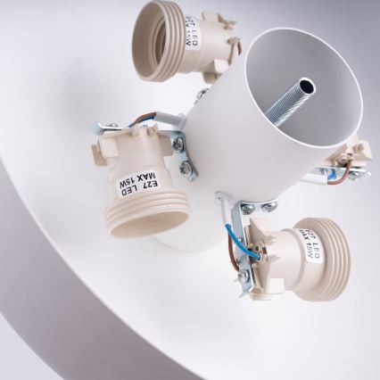 Plafoniera OMIQ 4xE27/15W/230V Ø 30 cm bianca