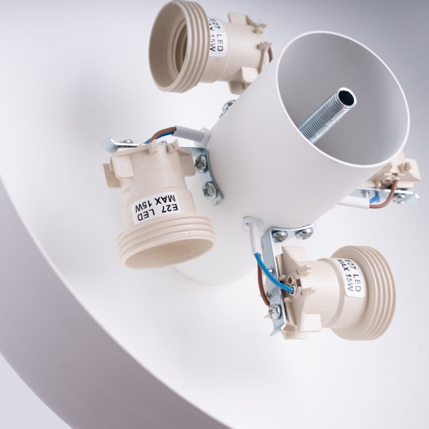 Plafoniera OMIQ 4xE27/15W/230V Ø 30 cm bianca