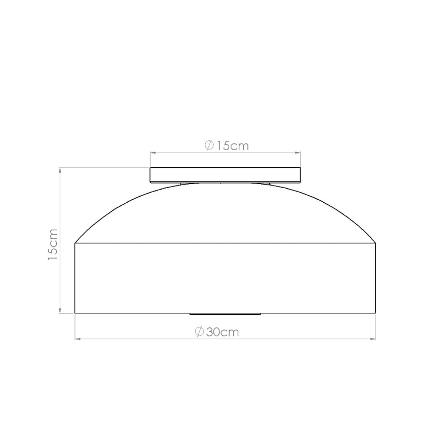 Plafoniera OMIQ 4xE27/15W/230V Ø 30 cm bianca