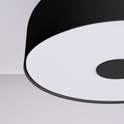 Plafoniera OMIQ 4xE27/15W/230V Ø 30 cm nera