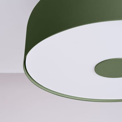 Plafoniera OMIQ 4xE27/15W/230V Ø 30 cm verde