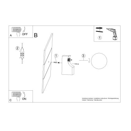 Applique BULBO 1xG9/8W/230V faggio/bianco