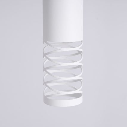 Lampadario a sospensione con filo LAMI 1xGU10/10W/230V bianco