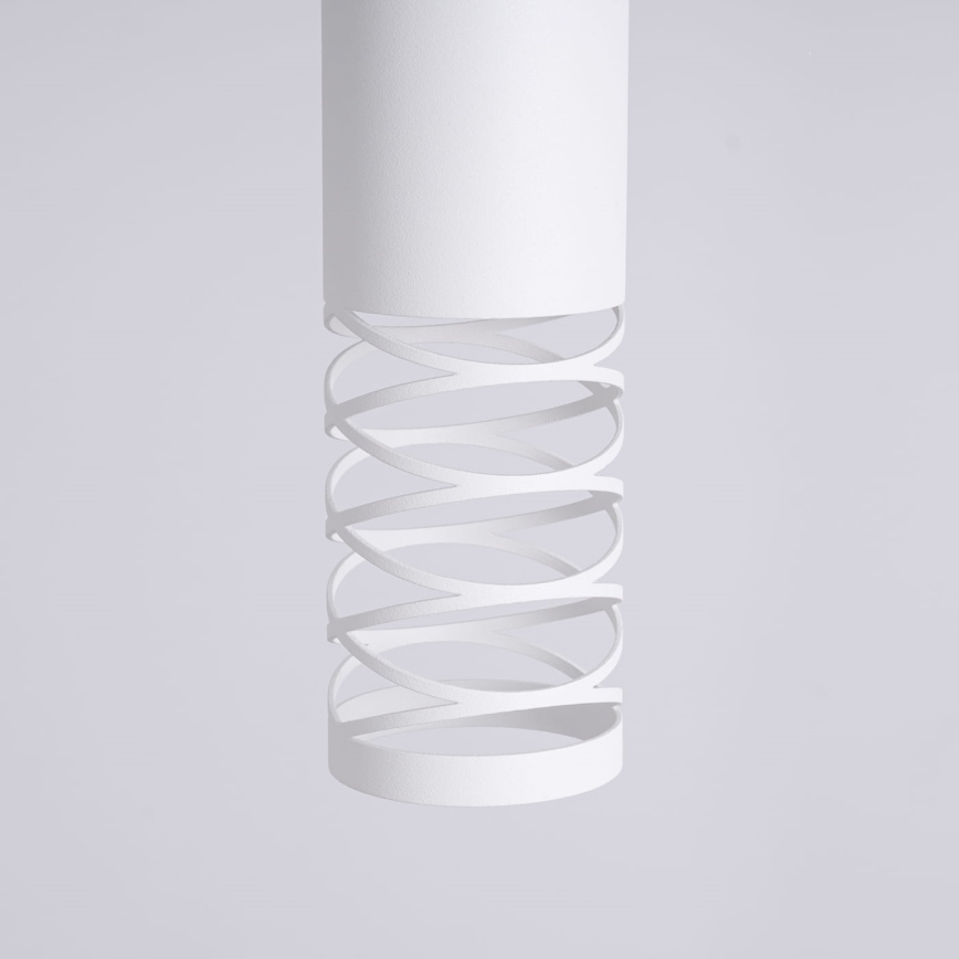 Lampadario a sospensione con filo LAMI 1xGU10/10W/230V bianco