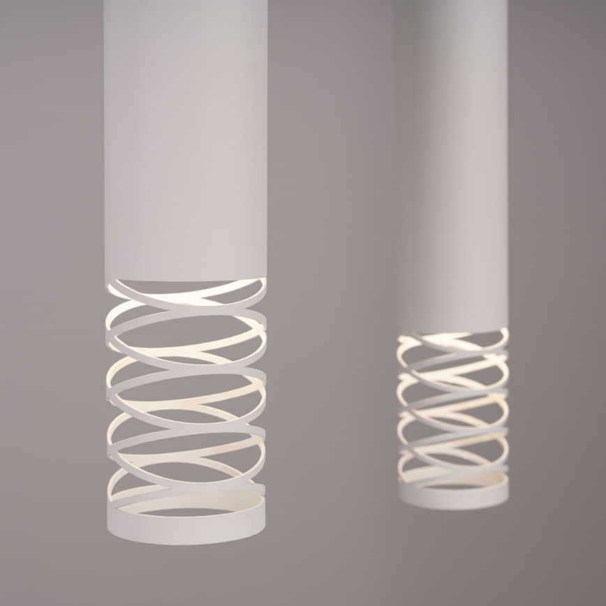 Lampadario a sospensione con filo LAMI 2xGU10/10W/230V bianco