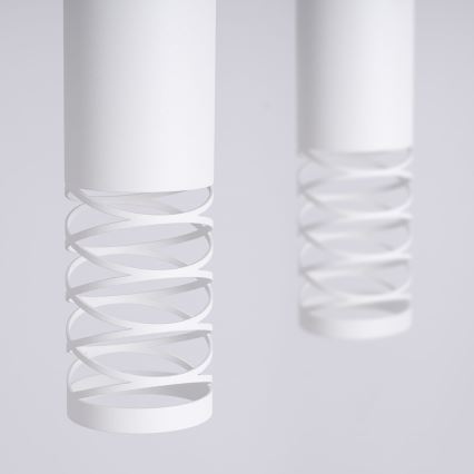 Lampadario a sospensione con filo LAMI 2xGU10/10W/230V bianco