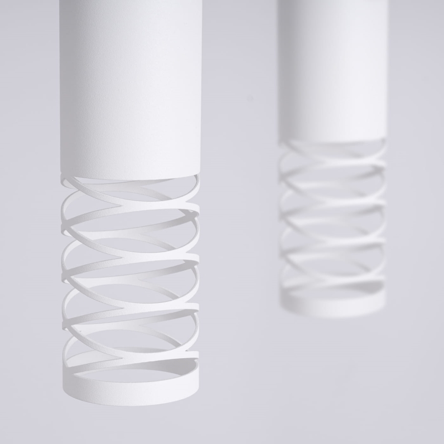 Lampadario a sospensione con filo LAMI 2xGU10/10W/230V bianco