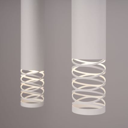 Lampadario a sospensione con filo LAMI 3xGU10/10W/230V bianco