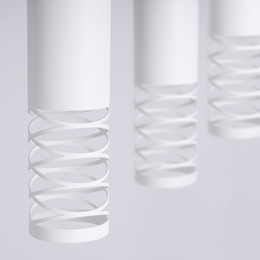 Lampadario a sospensione con filo LAMI 3xGU10/10W/230V bianco