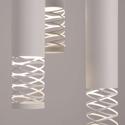 Lampadario a sospensione con filo LAMI 3xGU10/10W/230V bianco