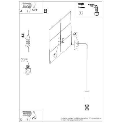 Applique LAMI 1xGU10/10W/230V bianco