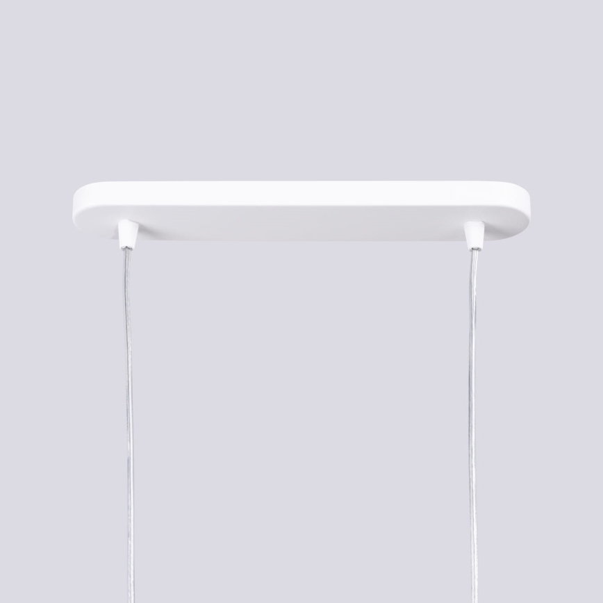 Lampadario a sospensione con filo LIRO 2xGU10/10W/230V bianco