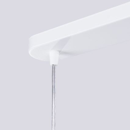 Lampadario a sospensione con filo LIRO 2xGU10/10W/230V bianco