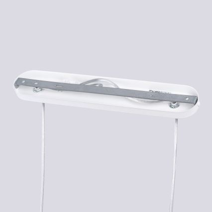 Lampadario a sospensione con filo LIRO 2xGU10/10W/230V bianco