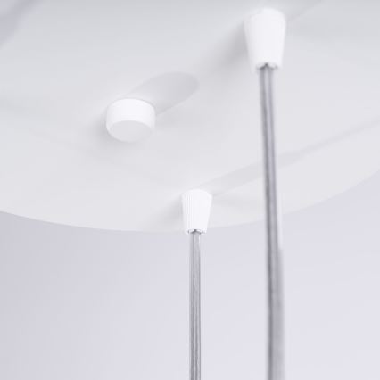 Lampadario a sospensione con filo LIRO 3xGU10/10W/230V bianco