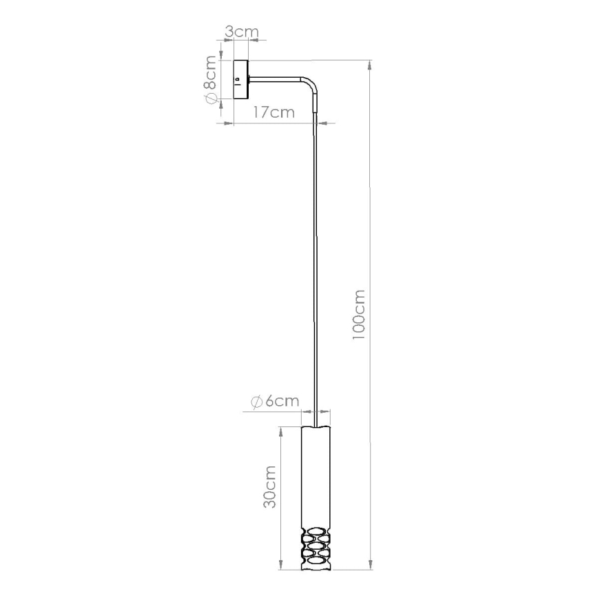 Applique LIRO 1xGU10/10W/230V bianco