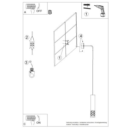 Applique LIRO 1xGU10/10W/230V bianco