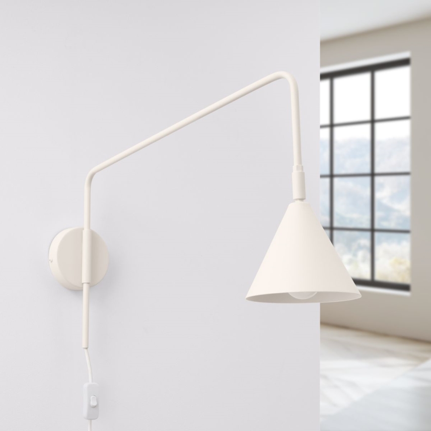 Applique NOX 1xE14/10W/230V color crema