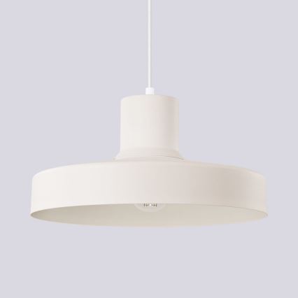 Lampadario a sospensione con filo BILO 1xE27/15W/230V diametro 35 cm color crema